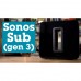 SONOS SUB GEN 3 WIRELESS SUBWOOFER BLACK / WHITE SONOS SUB GEN 3 WIRELESS SUBWOOFER BLACK / WHITE