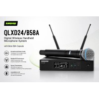 Shure QLXD24A/B58 Digital Wireless Handheld Microphone System with Beta 58 Capsule