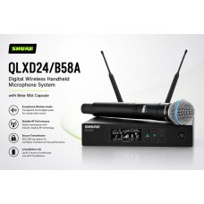 Shure QLXD24A/B58 Digital Wireless Handheld Microphone System with Beta 58 Capsule