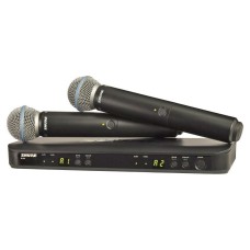 Shure BLX288A/SM58 Wireless With Dual Microphone Vocal System Wireless