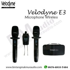 Microphone Wireless Velodyne Portable E3 with Professional Catridge & Premium Soft Case